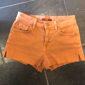 High waisted denim shorts